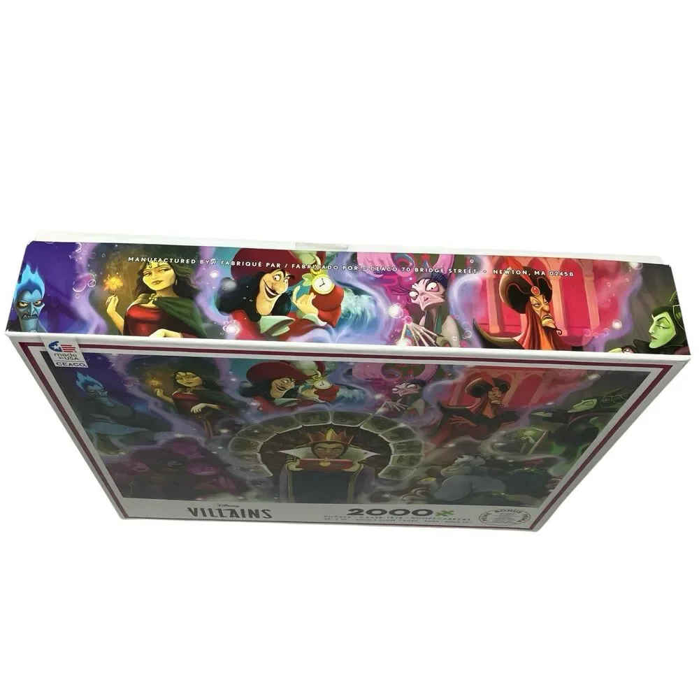 Disney Puzzle 2000 Piece Villains Ceaco Evil Queen Ursula Maleficent‎ Hades